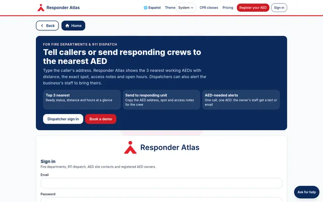 Responder Atlas screenshot